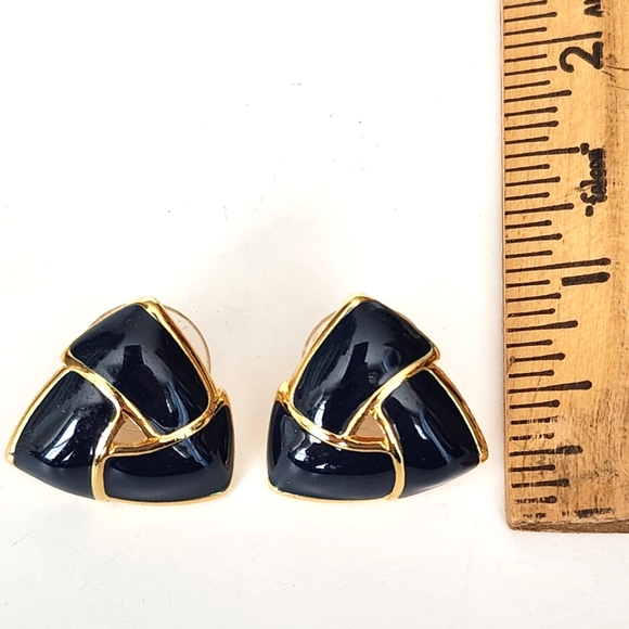 Vintage Monet Pierced Earrings - Picture 7 of 7